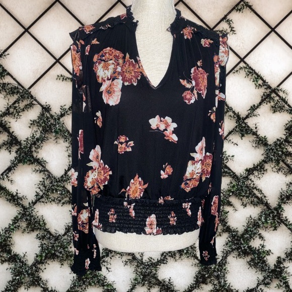 American Rag Floral Boho Blouse - Picture 1 of 12